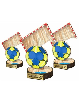Komplet statuetek z drewna PIŁKA RĘCZNA 30-25-22cm