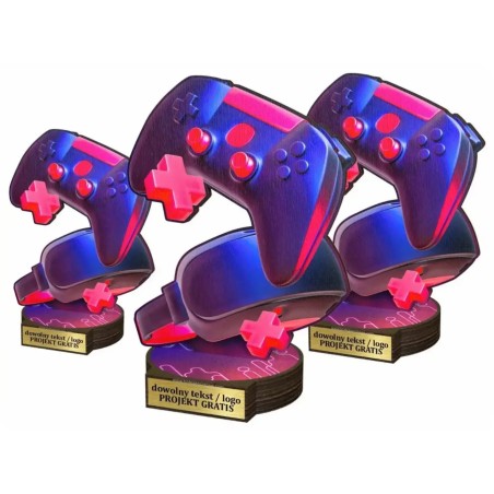 Komplet statuetek z drewna E-SPORT Gaming 30-25-22cm