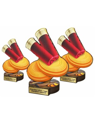 Komplet statuetek z drewna STRZELECTWO Sportowe 30-25-22cm