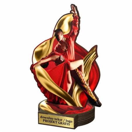 Komplet statuetek z drewna TANIEC Towarzyski 30-25-22cm