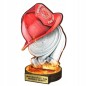 Komplet statuetek z drewna STRAŻACTWO 30-25-22cm