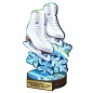 Komplet statuetek z drewna ŁYŻWIARSTWO Figurowe 30-25-22cm Komplet statuetek z drewna ŁYŻWIARSTWO Figurowe 30-25-22cm