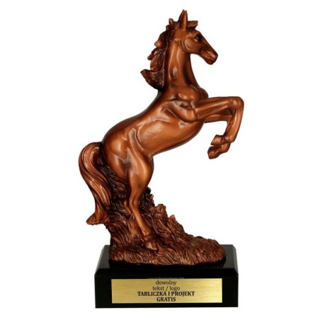 Brązowa statuetka JEŹDZIECTWO RFST3051 Koń