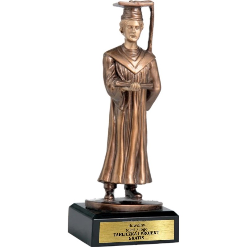 Masywna Statuetka Absolwent 23cm - Odlewana Nagroda Szkolna Masywna Statuetka Absolwent 23cm - Odlewana Nagroda Szkolna