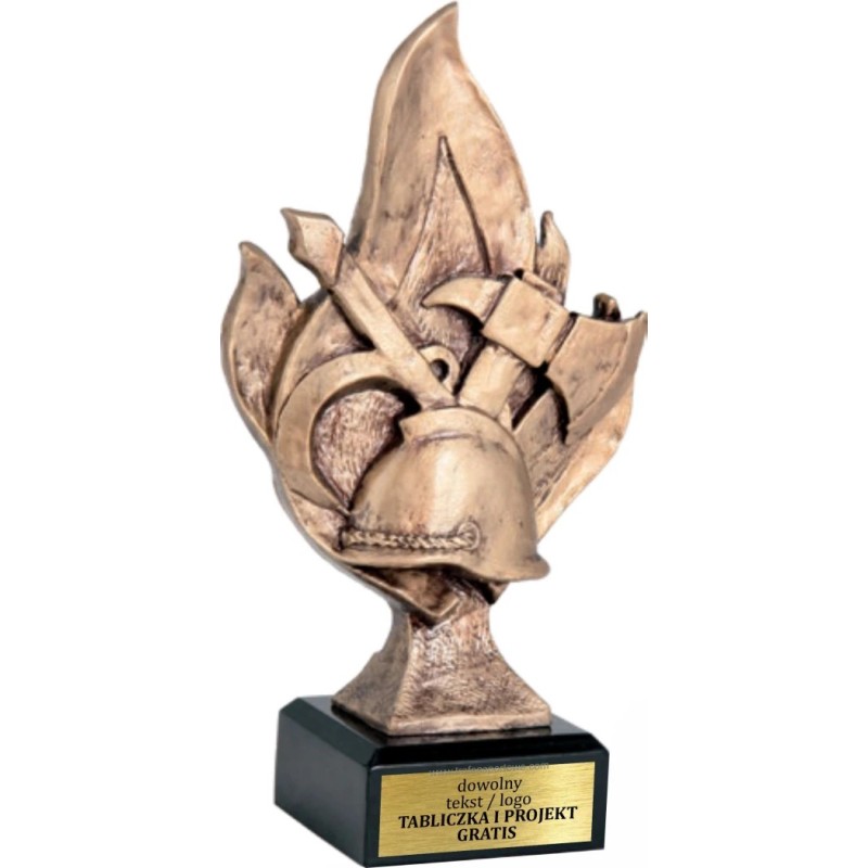 Masywna Statuetka Strażactwo 16-19cm - Odlewana Nagroda Straż Pożarna Masywna Statuetka Strażactwo 16-19cm - Odlewana Nagroda Straż Pożarna
