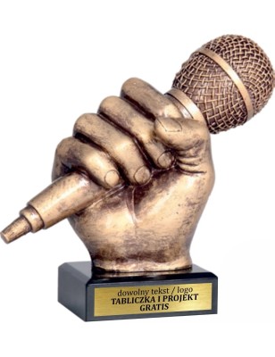 Masywna Odlewana Statuetka Muzyka 14cm Projekt i Grawer w Cenie