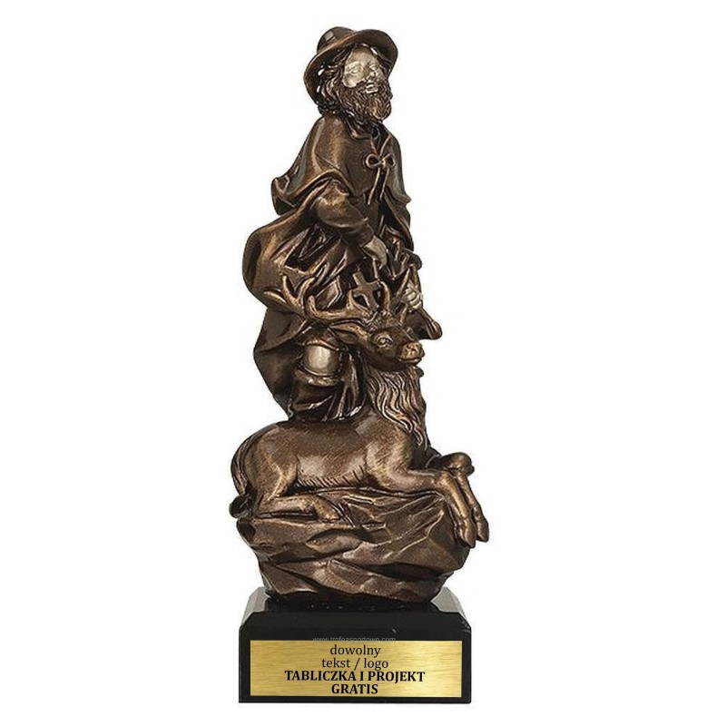 Odlewana Statuetka Myślistwo Solidna 23 cm Projekt i Grawer w Cenie Odlewana Statuetka Myślistwo Solidna 23 cm Projekt i Grawer w Cenie