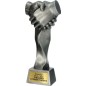 Odlewana Wysoka Statuetka Uścisk Dłoni 24 cm Okolicznościowa Odlewana Wysoka Statuetka Uścisk Dłoni 24 cm Okolicznościowa