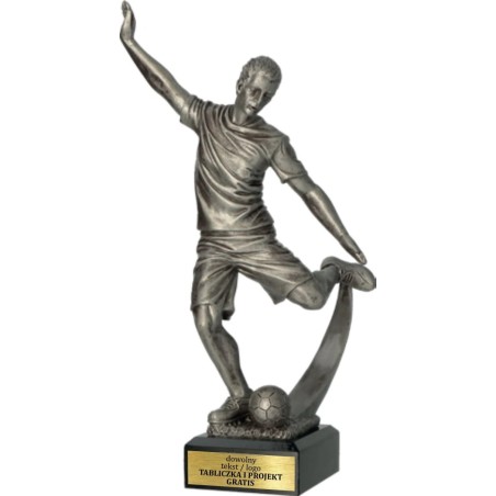 Odlewana Statuetka Piłka Nożna Solidna 29 cm Grawer w Cenie