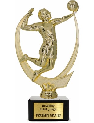 Statuetka siatkówka na podstawie marmurowej 18-20 cm Grawer W Cenie