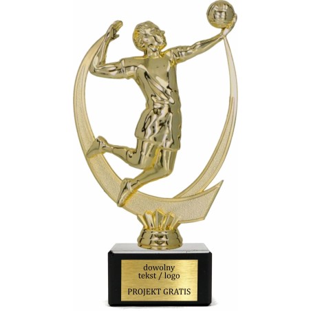 Statuetka siatkówka na podstawie marmurowej 18-20 cm Grawer W Cenie