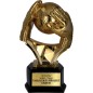 Odlewana Statuetka PIŁKA NOŻNA Ciężka 24 cm Bramkarz Grawerka w Cenie