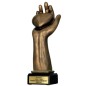 Odlewana Masywna Statuetka Serce na Dłoni 25 cm dla Wolontariusza