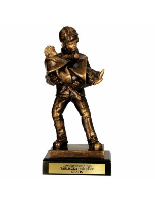Odlewana Statuetka Strażacka STRAŻ POŻARNA 27 cm PSP OSP