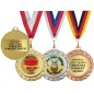 medal szkolny dla dzieci 4cm z dwiema wklejkami i szarfą medal szkolny dla dzieci 4cm z dwiema wklejkami i szarfą