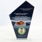 Statuetka szklana M64 z dowolnym kolorowym nadrukiem UV | Pamiątka, podziękowanie, trofeum