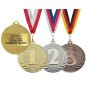 Medal na podium 1 2 3 miejsce i laurem 5cm z nadrukiem i szarfą Medal na podium 1 2 3 miejsce i laurem 5cm z nadrukiem i szarfą