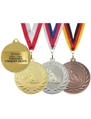 Medal kartingowy z gokartem