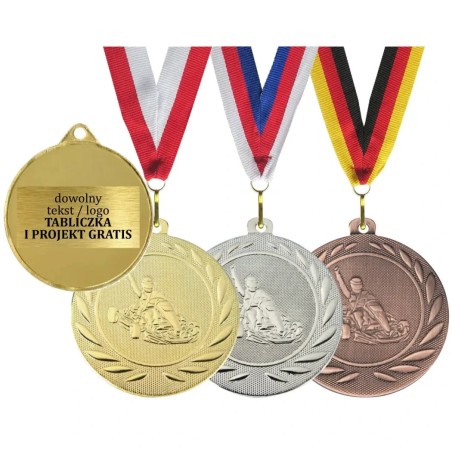 Medal kartingowy z gokartem
