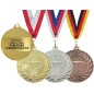 Medal koszykówka basketball o średnicy 5cm z wklejką i szarfą DI5000M Medal koszykówka basketball o średnicy 5cm z wklejką i szarfą DI5000M