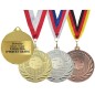 Medal siatkarski siatkówka o średnicy 5cm z wklejką i szarfą DI5000N Medal siatkarski siatkówka o średnicy 5cm z wklejką i szarfą DI5000N