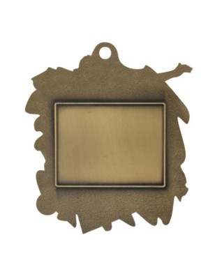 Medal Piłkarski Tłoczony M02 75x65mm | Z Emalią i Nadrukiem