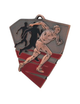 Duży Medal Biegowy Tłoczony z Emalią | z Wklejką i Szarfą