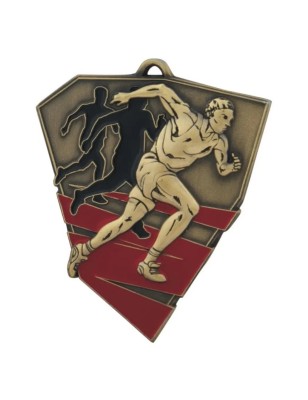 Duży Medal Biegowy Tłoczony z Emalią | z Wklejką i Szarfą
