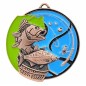 Duży medal wędkarski tłoczony z kolorową emalią z grawerką i szarfą wędkarstwo spławikowe i gruntowe Duży medal wędkarski tłoczony z kolorową emalią z grawerką i szarfą wędkarstwo spławikowe i gruntowe
