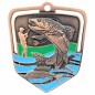 Duży medal wędkarski tłoczony z kolorową emalią z wklejką i szarfą wędkarstwo muchowe i pstrągowe Duży medal wędkarski tłoczony z kolorową emalią z wklejką i szarfą wędkarstwo muchowe i pstrągowe