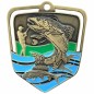 Duży medal wędkarski tłoczony z kolorową emalią z wklejką i szarfą wędkarstwo muchowe i pstrągowe Duży medal wędkarski tłoczony z kolorową emalią z wklejką i szarfą wędkarstwo muchowe i pstrągowe