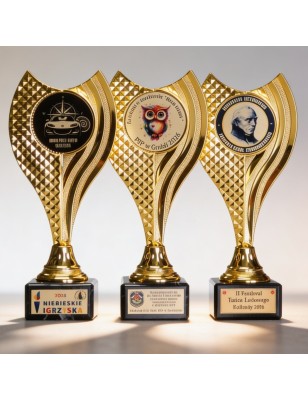 Tęczowa statuetka 21-23 cm – z nadrukiem i projektem