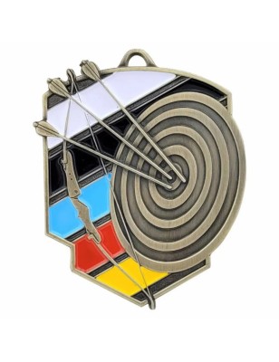 Okazały Medal Łuczniczy z Tarczą i Emalią | z Tabliczką i Szarfą