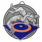 Masywny medal zapaśniczy tłoczony z kolorową emalią z wklejką i szarfą zapasy Masywny medal zapaśniczy tłoczony z kolorową emalią z wklejką i szarfą zapasy