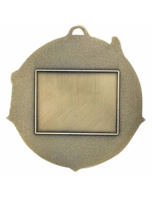 Masywny Medal Zapaśniczy Tłoczony z Matą i Emalią | z Wklejką i Szarfą