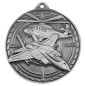 Lotnicze odznaczenie pamiątkowe – duży medal tłoczony Siły Powietrzne myśliwiec i śmigłowiec z grawerką i szarfą