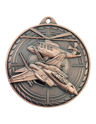 Medal Siły Powietrzne Myśliwiec Helikopter | Wojskowe Trofeum z Szarfą