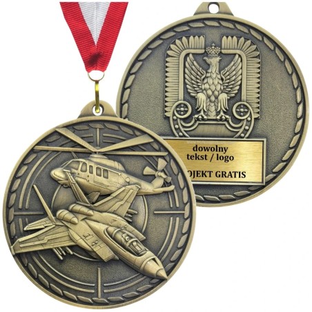 Lotnicze odznaczenie pamiątkowe – duży medal tłoczony Siły Powietrzne