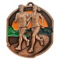 Duży medal tłoczony z emalią na maraton i biegi przełajowe z grawerem oraz szarfą Duży medal tłoczony z emalią na maraton i biegi przełajowe z grawerem oraz szarfą
