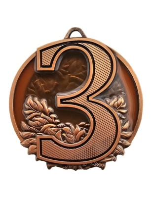 Medal na Podium 1 2 3 Miejsce – Ciężki Odlew z Laurem i Emalią