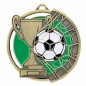 Duży medal tłoczony piłka nożna z tabliczką oraz szarfą Duży medal tłoczony piłka nożna z tabliczką oraz szarfą