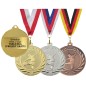 Medal piłkarski piłka nożna 5cm z nadrukiem i szarfą