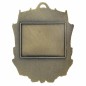 Masywny medal myśliwski tłoczony z głową jelenia z wklejką i szarfą łowiecki rogacz strzelba na hubertowiny Masywny medal myśliwski tłoczony z głową jelenia z wklejką i szarfą łowiecki rogacz strzelba na hubertowiny