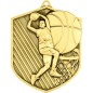 Medal koszykarski odlewany koszykówka z grawerem i szarfą Medal koszykarski odlewany koszykówka z grawerem i szarfą