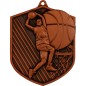 Medal koszykarski odlewany koszykówka z grawerem i szarfą Medal koszykarski odlewany koszykówka z grawerem i szarfą