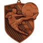 Medal piłkarski odlewany duży piłka nożna | z grawerką i szarfą Medal piłkarski odlewany duży piłka nożna | z grawerką i szarfą