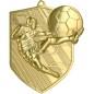 Medal piłkarski odlewany duży piłka nożna | z grawerką i szarfą Medal piłkarski odlewany duży piłka nożna | z grawerką i szarfą