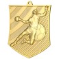 Medal piłka ręczna odlewany duży turniejowy z tabliczką i szarfą Medal piłka ręczna odlewany duży turniejowy z tabliczką i szarfą