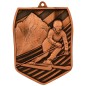 Medal narciarski odlewany duży pamiątkowy z wklejką i szarfą Medal narciarski odlewany duży pamiątkowy z wklejką i szarfą