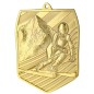Medal narciarski odlewany duży pamiątkowy z wklejką i szarfą Medal narciarski odlewany duży pamiątkowy z wklejką i szarfą